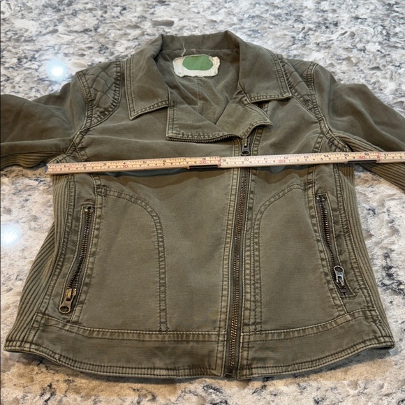 Anthropologie | Easy Moto Jacket in Green Size XS - Picture 7 of 13